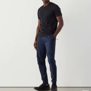 Mack Weldon Atlas Weatherproof Softshell Blue Jogger Pants Trousers